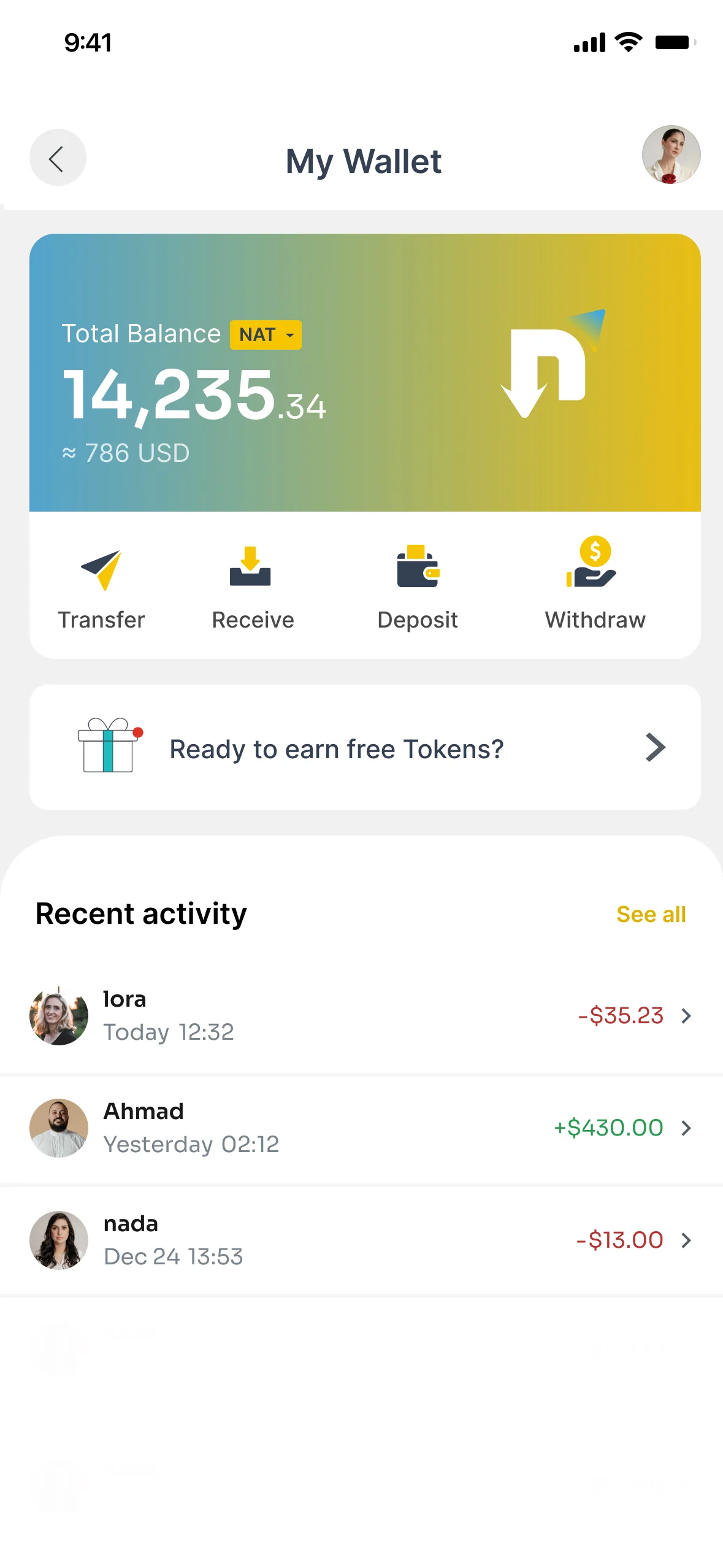 NAT Token Wallet